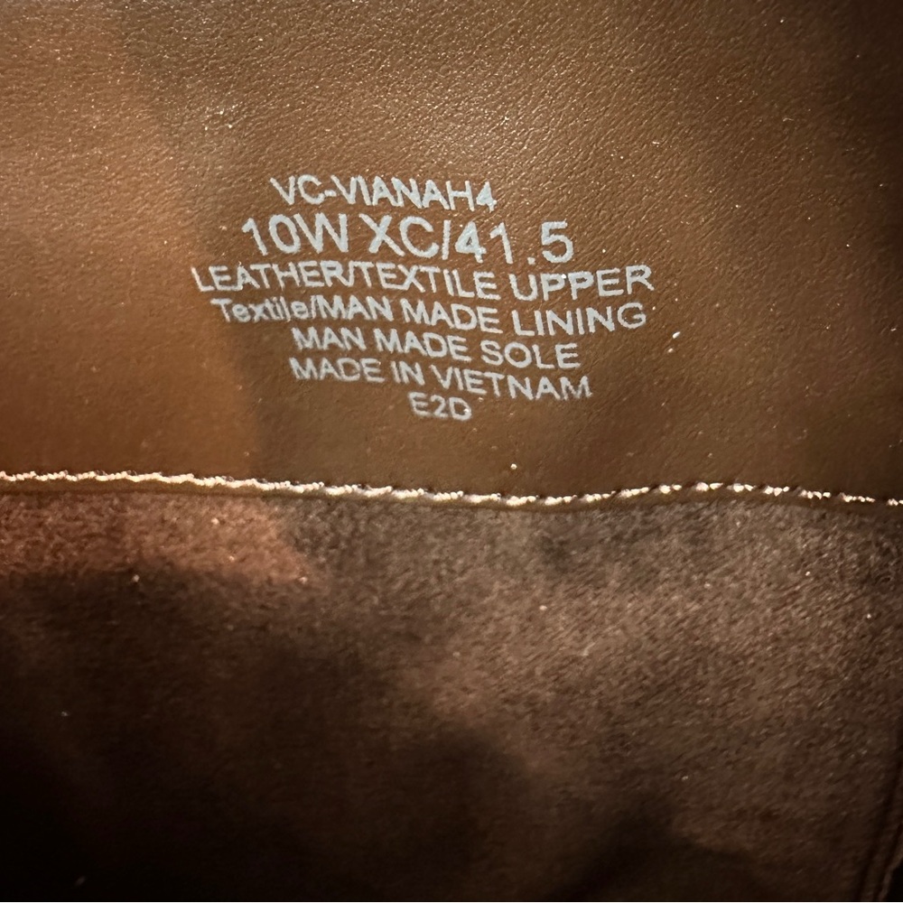 Vince Camuto NWT & Box Brownie Oiled Suede & Elastic/Textile Women’s Sz 10W XC - Picture 12 of 15